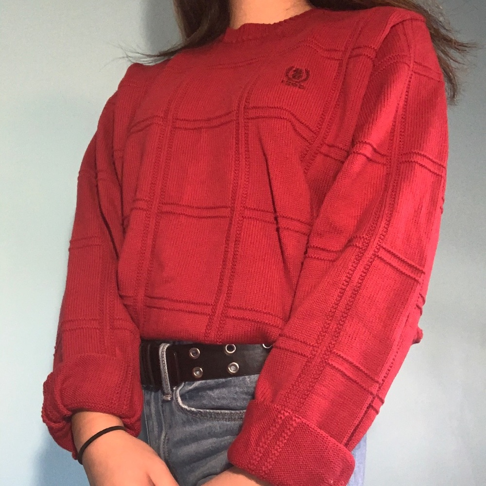 Super cozy red izod sweater!